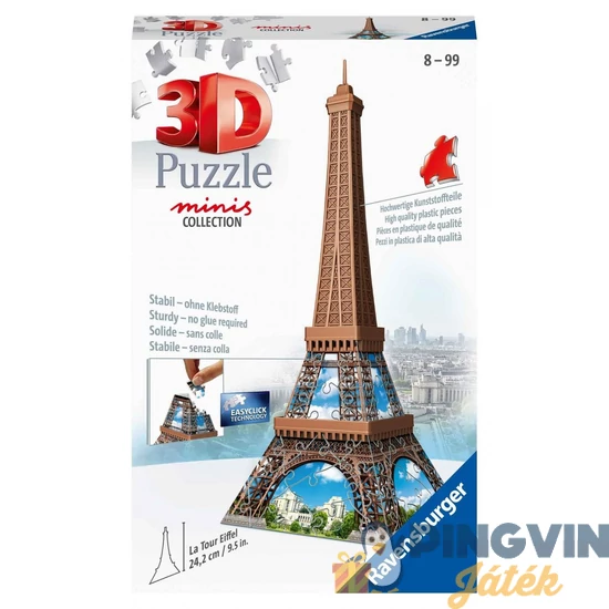 Ravensburger Puzzle 3D 54 db - Mini Eiffel torony 12536