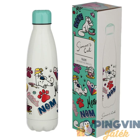 Rozsdamentes acél thermo kulacs 500 ml- Simon Cat-BOT50
