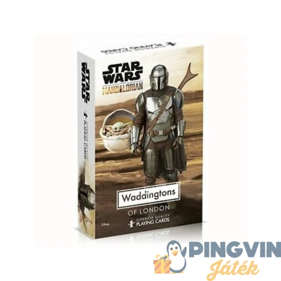 Star Wars Waddingtons Mandalorian Poker kártya 55 lapos