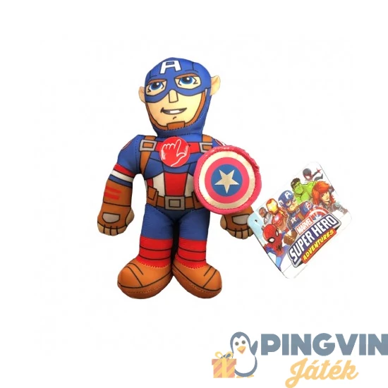 Sambro, Marvel 20 Cm Puha Játék Hanggal - Amerika Kapitány