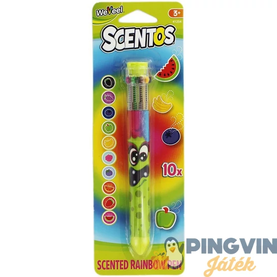 Scentos - Illatos 10 színű toll, zöld alma (41254)
