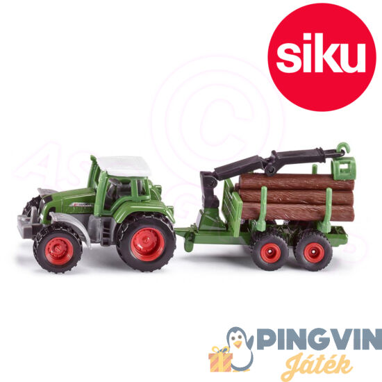 Siku - Traktor utánfutó+farönkszállító 1645