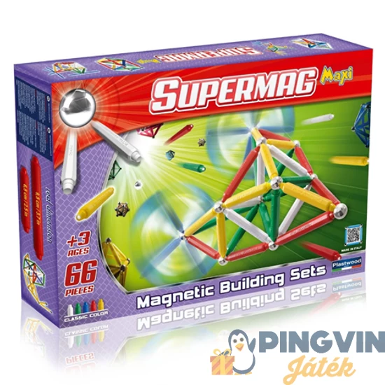 Supermag - Maxi classic 66 db-os mágneses játék (0103)
