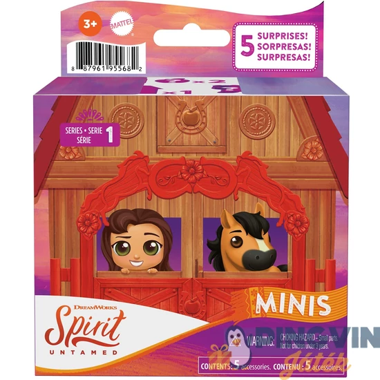 Szilaj - Meglepetés póni és barátaik 5db-os,2.széria HBP28 - Mattel