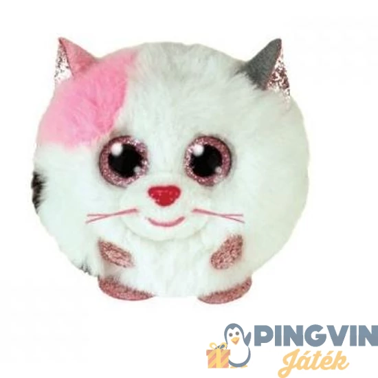 Ty - Beanie Balls plüss figura MUFFIN-fehér macska