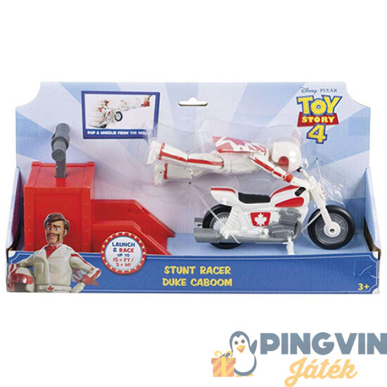 Mattel - Toy Story 4: Duke Caboom motoros kaszkadőr figura játékszett (GFB55)