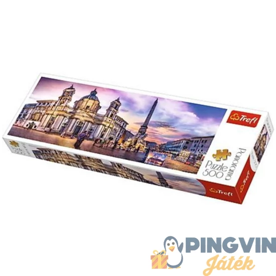 Trefl - 500 Panoráma Puzzle Piazza Navona Róma (29501)
