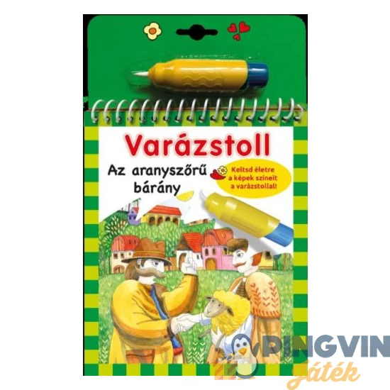 Varázstoll  Az aranyszőrű bárány vízes színező