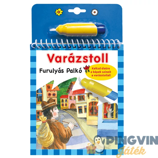 Varázstoll  Furulyás palkó vízes színező