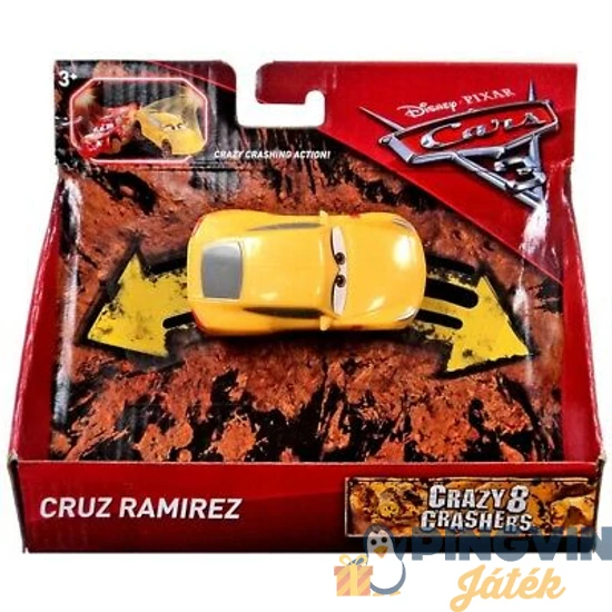 Verdák 3 Crazy 8 versenyautók 1-es csomag,Cruz Ramirez DYB05 - Mattel