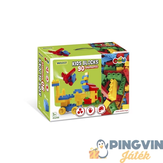Wader Kids Blocks építőelemek 90db-os - 41296