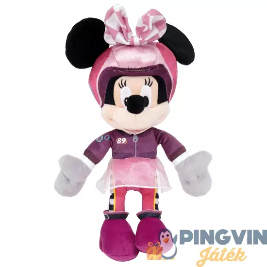 Walt Disney - Minnie egér autóversenyző plüssfigura - 25 cm