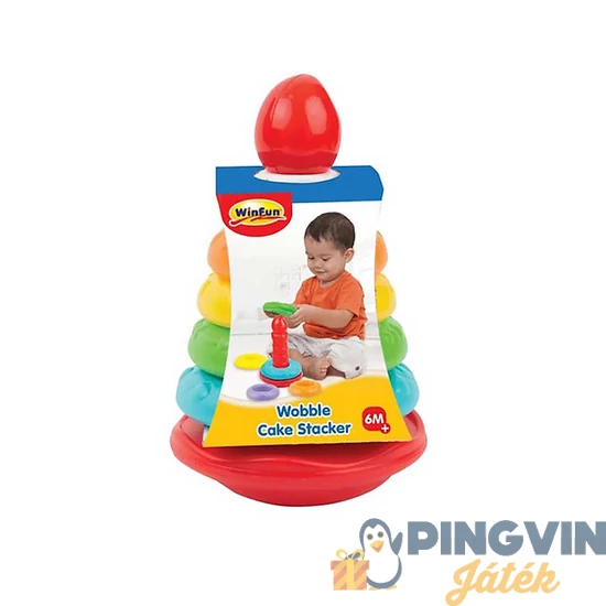 WinFun - Torta gyűrű piramis bébijáték