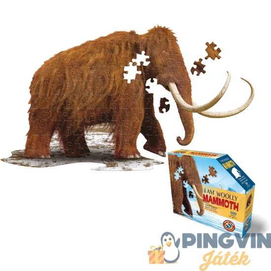 Wow Toys - Puzzle Junior 100 Db - Gyapjas Mamut (4017-IAMMammoth)