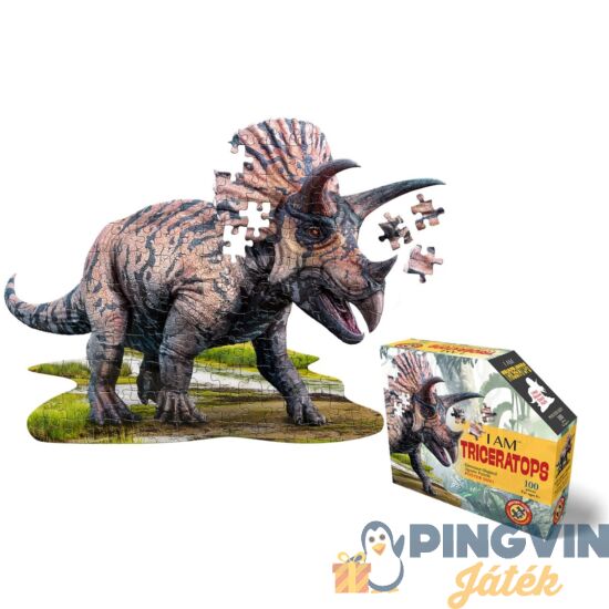 Wow Toys - Puzzle Junior 100 Db - Triceratops (4015-IAMTriceratops)