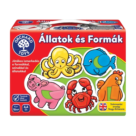 Orchard Toys - Állatok és formák készségfejlesztő játék (HU021)