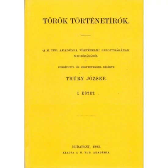 Török történetírók I.