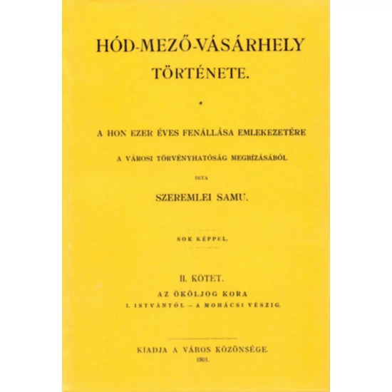 Hód-mező-vásárhely története II.