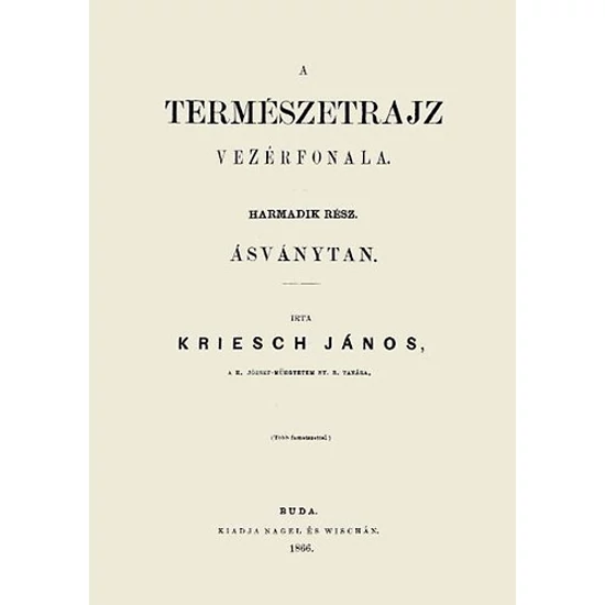 A természetrajz vezérfonala III. Ásványtan