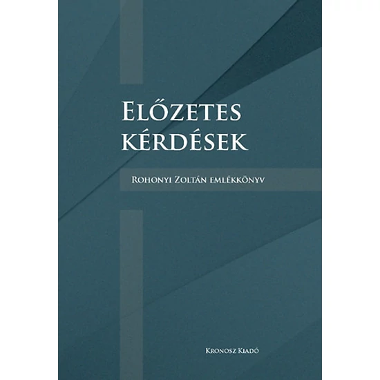 Előzetes kérdések