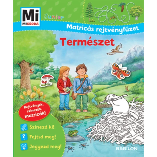 Természet - Mi Micsoda Junior Matricás rejtvényfüzet