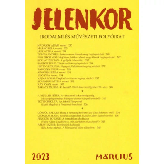 Jelenkor - Irodalmi és művészeti folyóirat - 2023. március