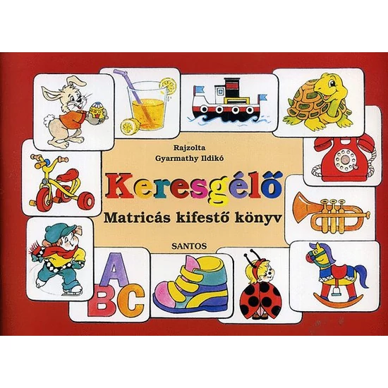 Keresgélő - Matricás kifestő könyv