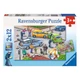 Ravensburger - Puzzle 2x12 db - Kék lámpás út 07578