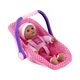Dolls World - Babahordozó és 30 cm-es alvós szemű Isabell babával