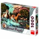 Dino Toys - Lovak 1000 darabos titkos puzzle